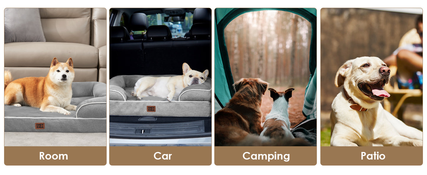 Non-Slip Orthopedic Dog Beds Waterproof Memory Foam