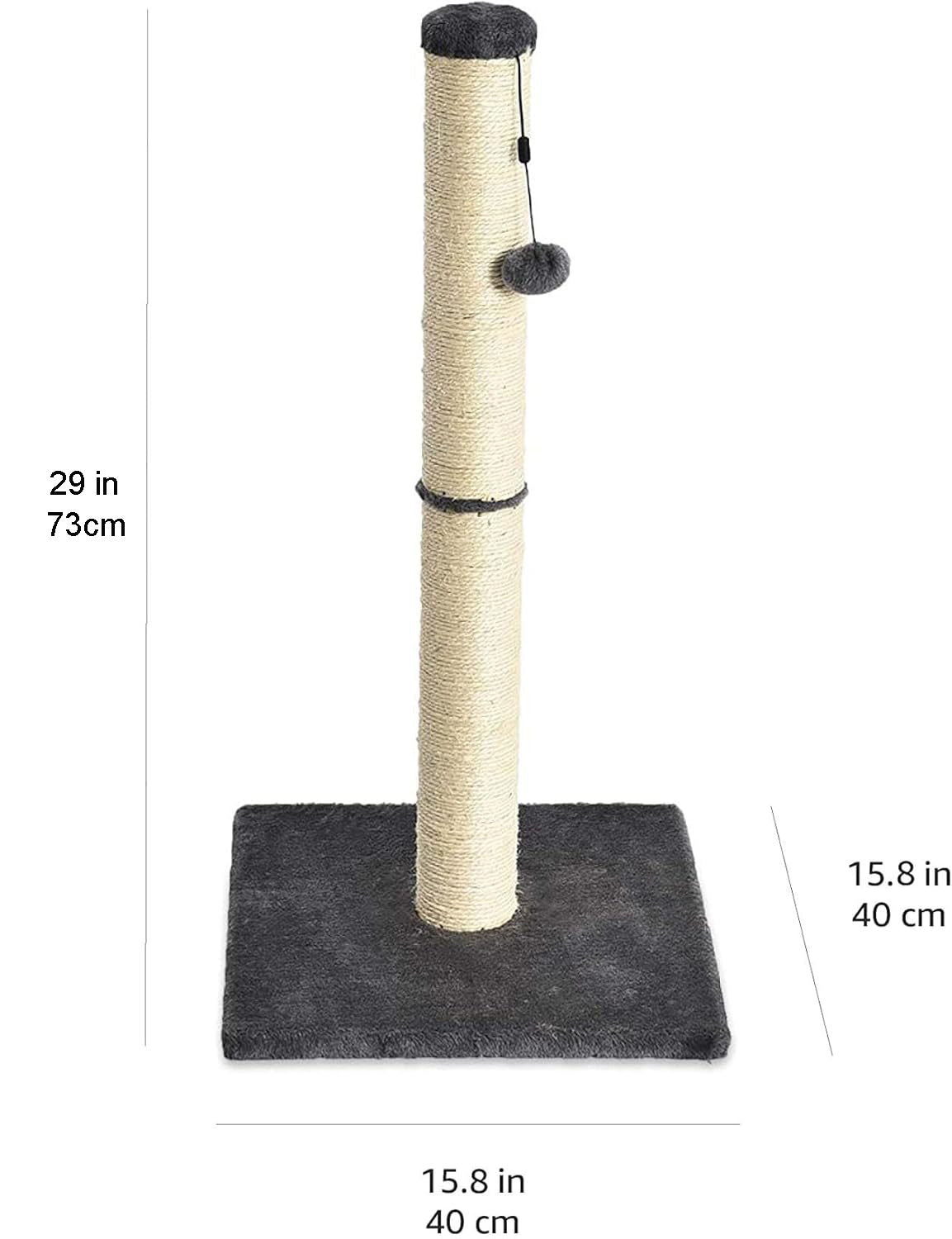 Cat Scratcher Cats Toy- Indoor Classic Single Cat & Kittens Scratching Post