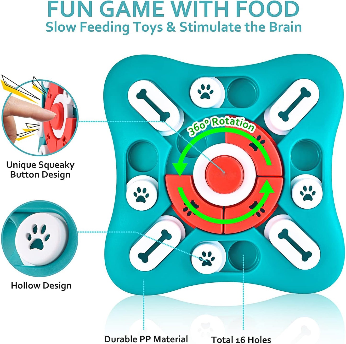 Dog Puzzle Toys - Interactive, Mentally Stimulating Toys for IQ Training & Brain Stimulation