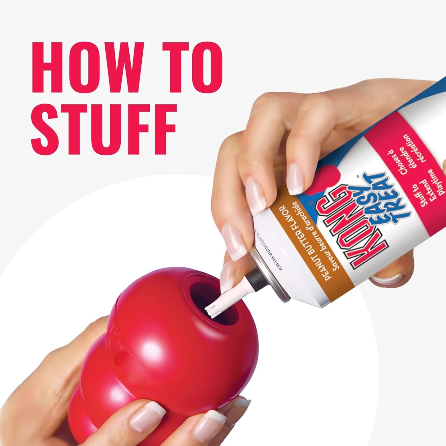 Classic Stuffable Dog Toy - Fetch & Chew Toy for Dogs - Treat-Filling Capabilities & Erratic Bounce