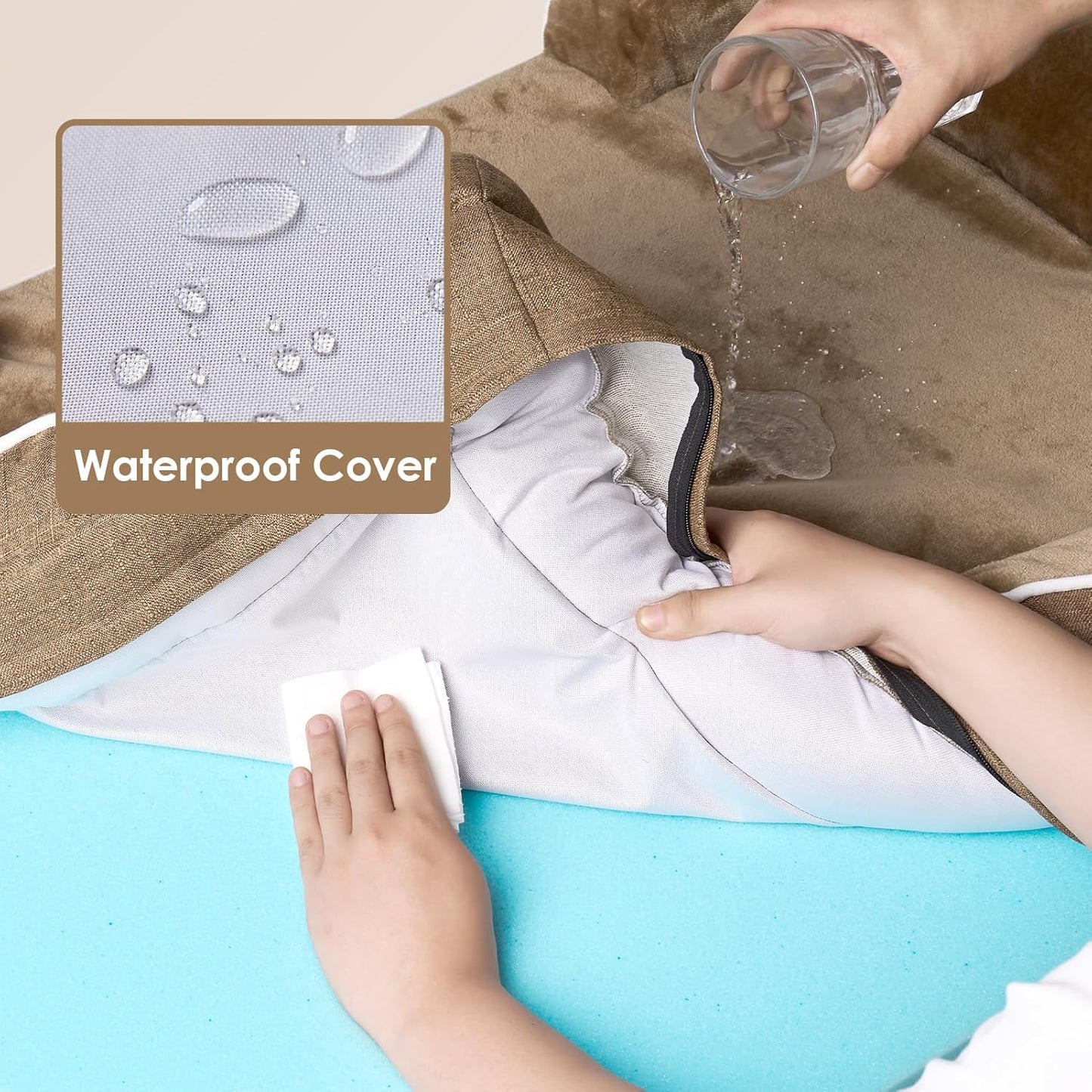 Non-Slip Orthopedic Dog Beds Waterproof Memory Foam