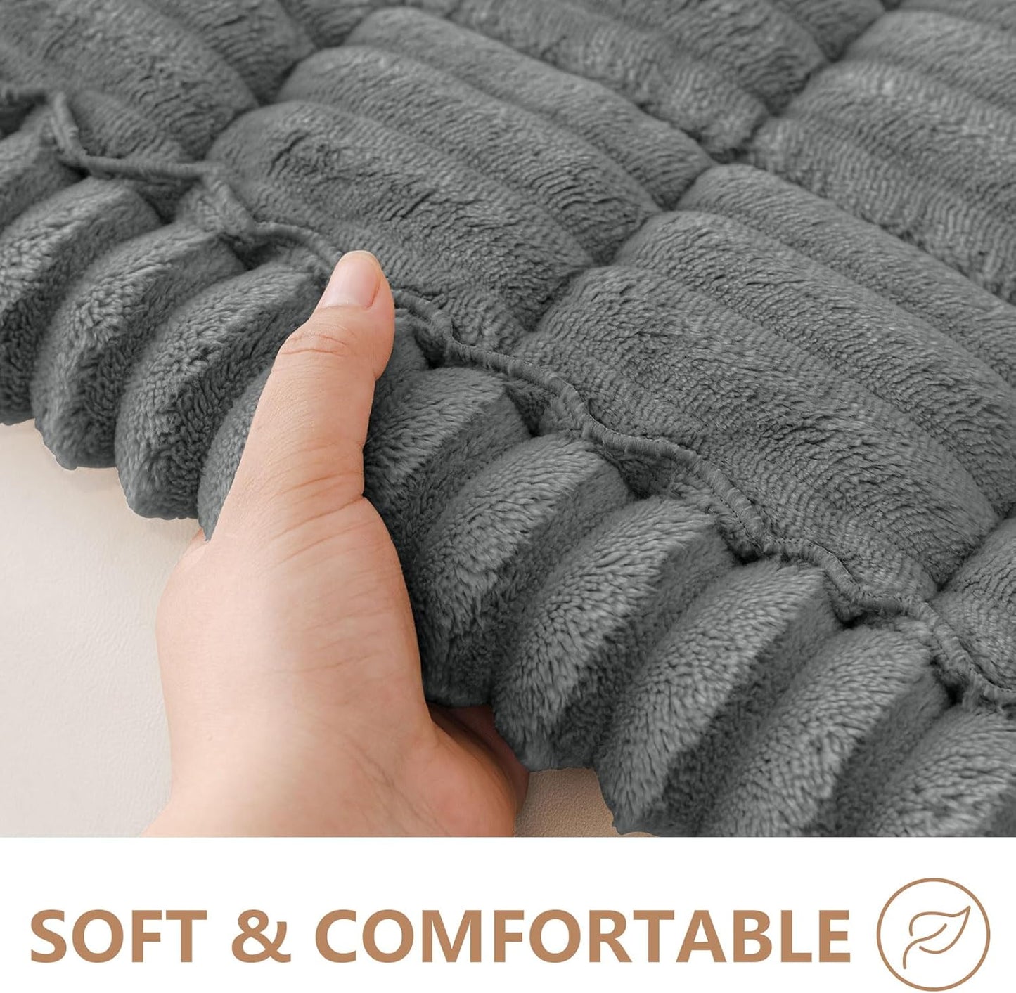 Couch Cover for Dogs Washable, Non Slip Fuzzy Pet Couch Covers for 3 Cushion Sofa Pet Friendly