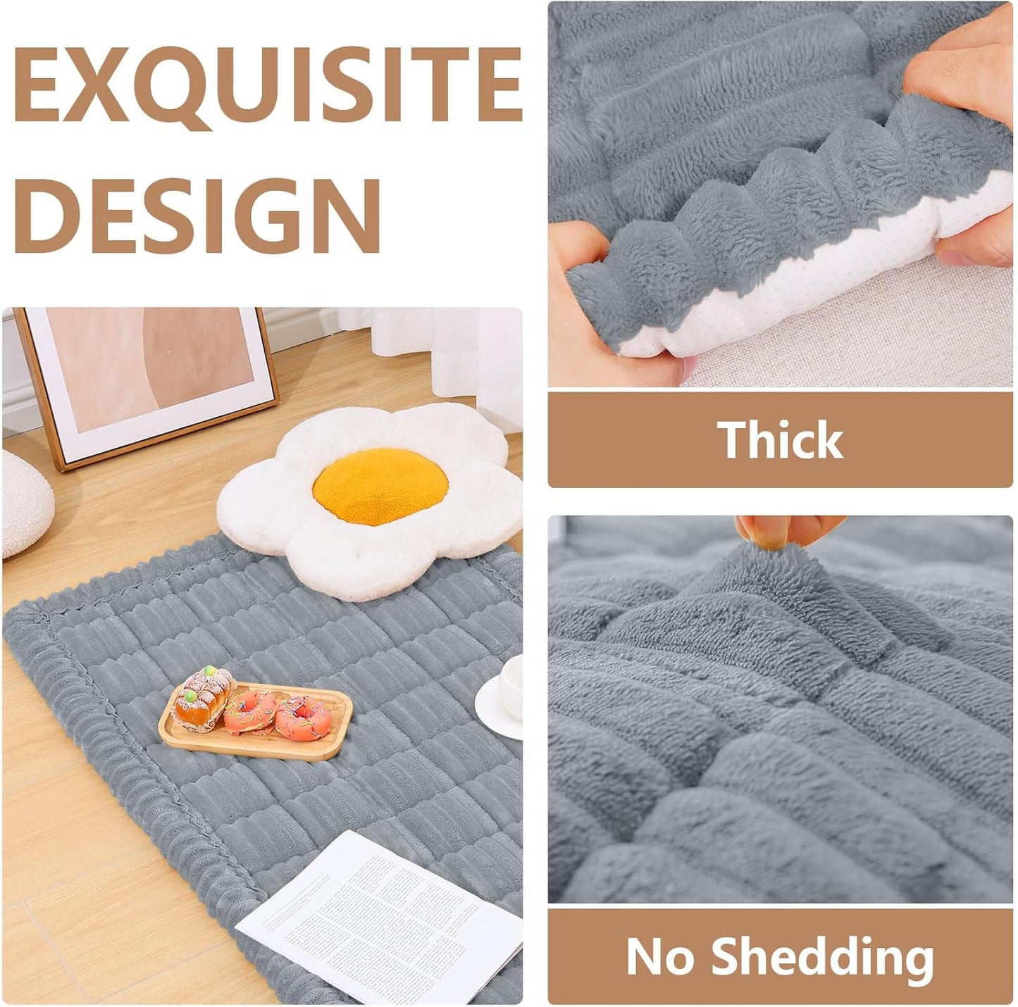 Couch Cover for Dogs Washable, Non Slip Fuzzy Pet Couch Covers for 3 Cushion Sofa Pet Friendly