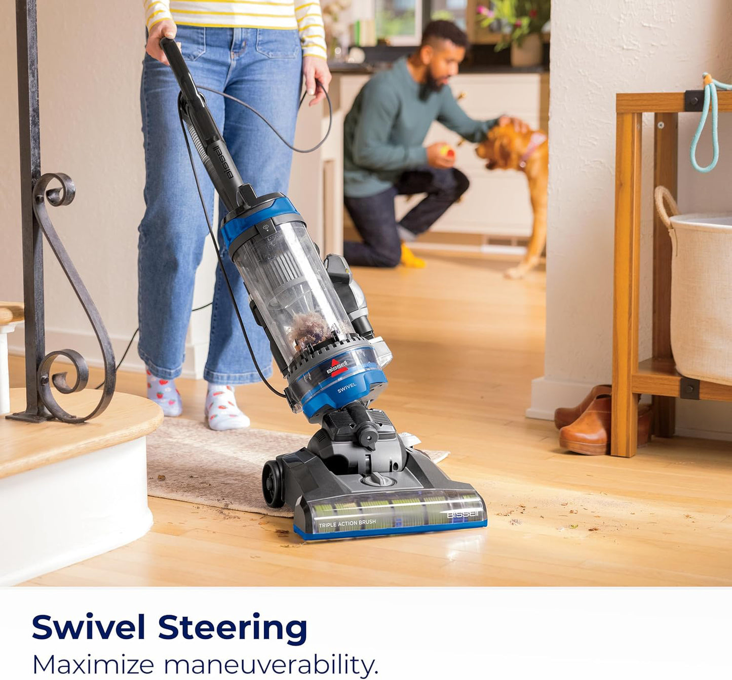 CleanView Swivel Upright Bagless Vacuum with Swivel Steering, Powerful Pet Hair Pick Up, Specialized Pet Tools