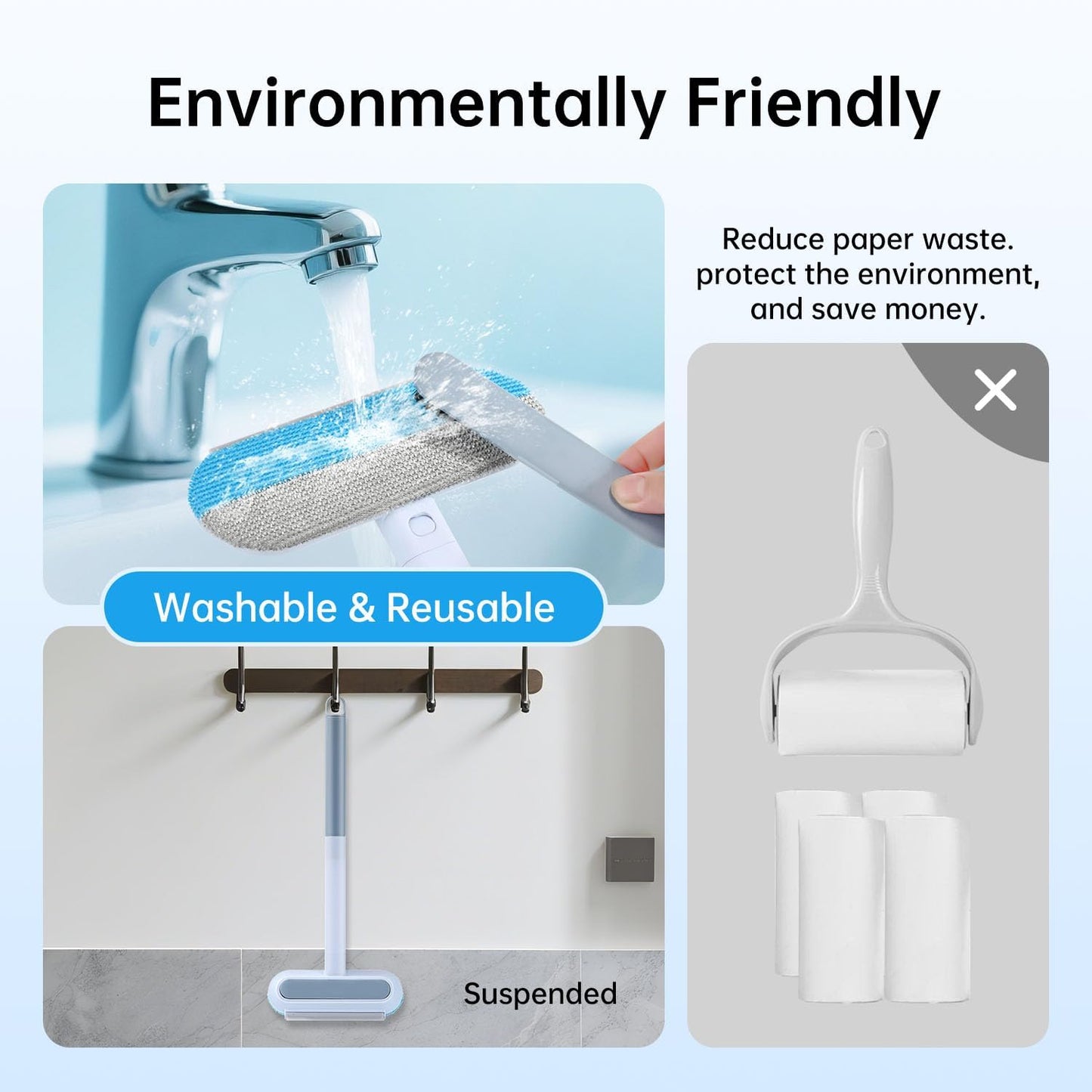 Pet Hair Remover Tool for Furniture, Reusable Washable Dog and Cat Hair Lint Removal Brush