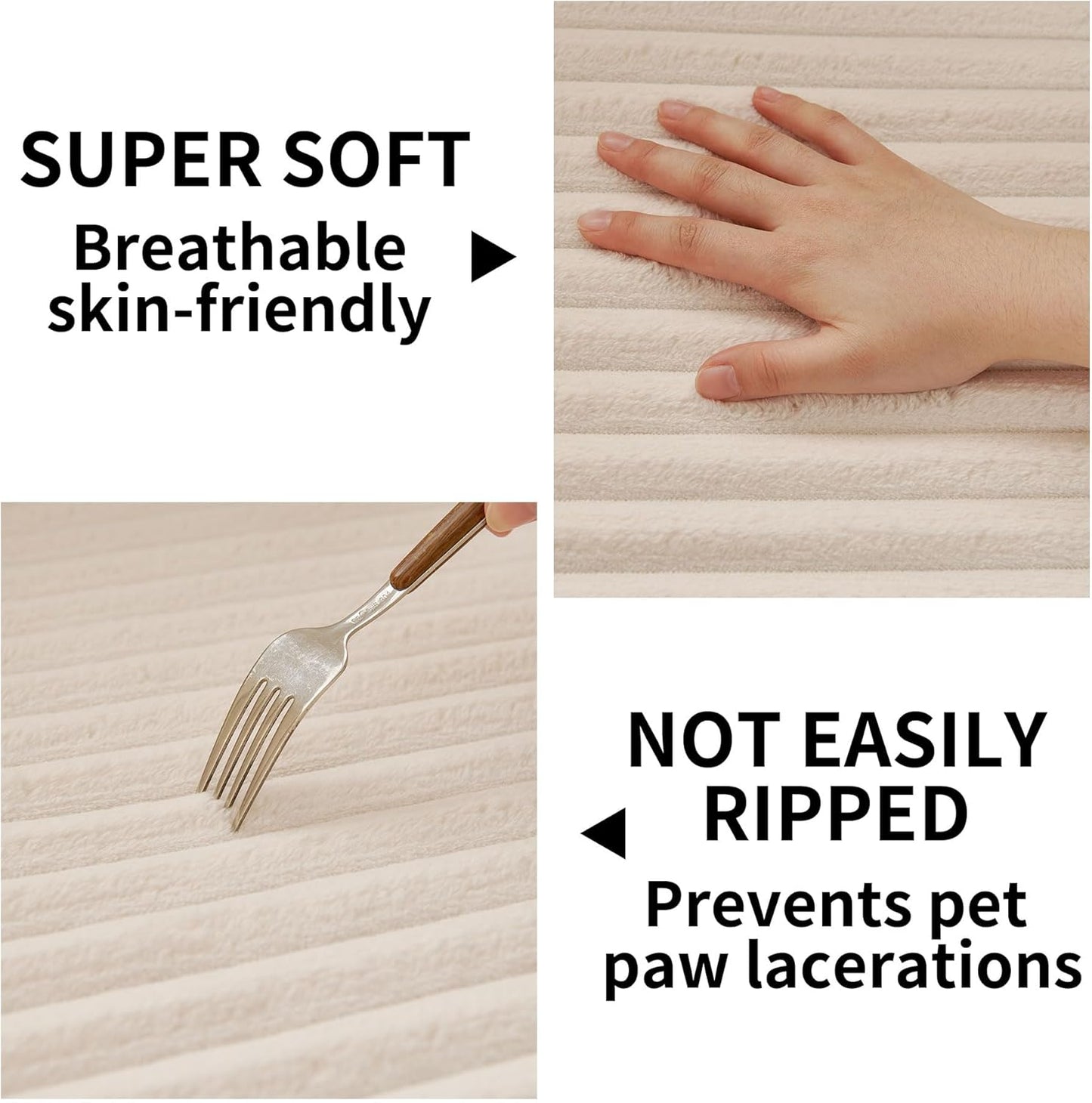 Waterproof Couch Cover for Dogs Cats Washable for 3 Cushion, Fuzzy Pet Couch Covers for Sofa
