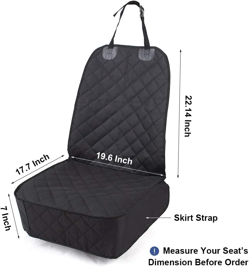 Dog Car Seat Cover, Pet Front Cover for Cars, Trucks, and Suv's - Waterproof & Nonslip