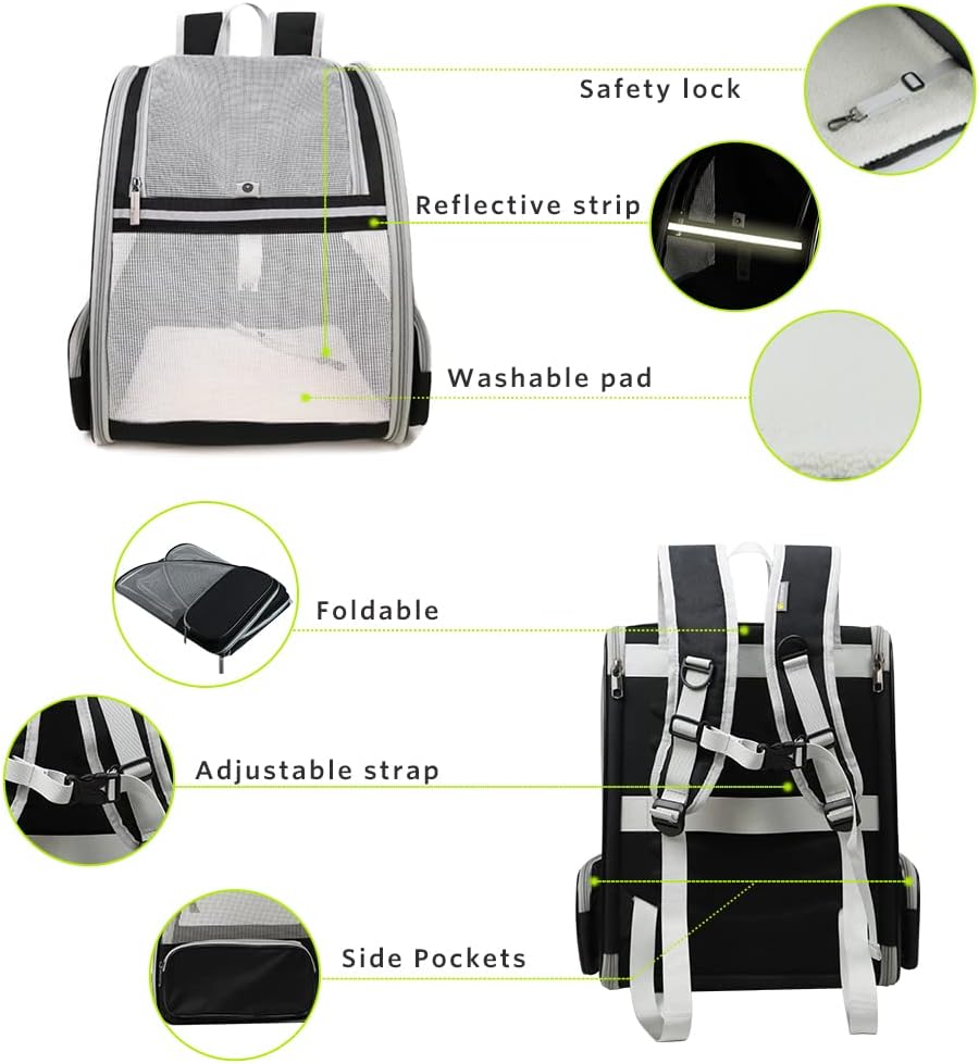 Innovative Traveler Bubble Backpack Pet Carriers for Cats and Dogs Breathable and Portable