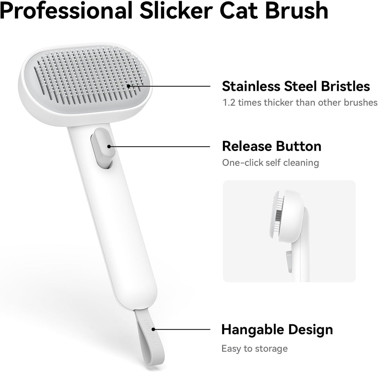 Dog Cat Brush for Shedding, Cat Brush for Long or Short Haired Grooming Deshedding Brush