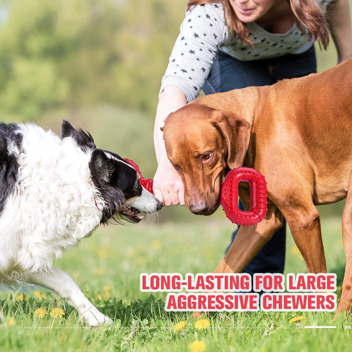 Dog Toys for Aggressive Chewers Large Breed, 15 inch Interactive Long Lasting Dogs Toy