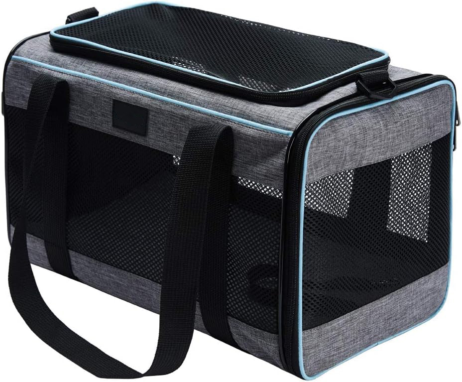 Dog Carrier for Pets Up to 16 Lbs, Soft-Sided Cat Bag Animal Carriers Travel Puppy Carry