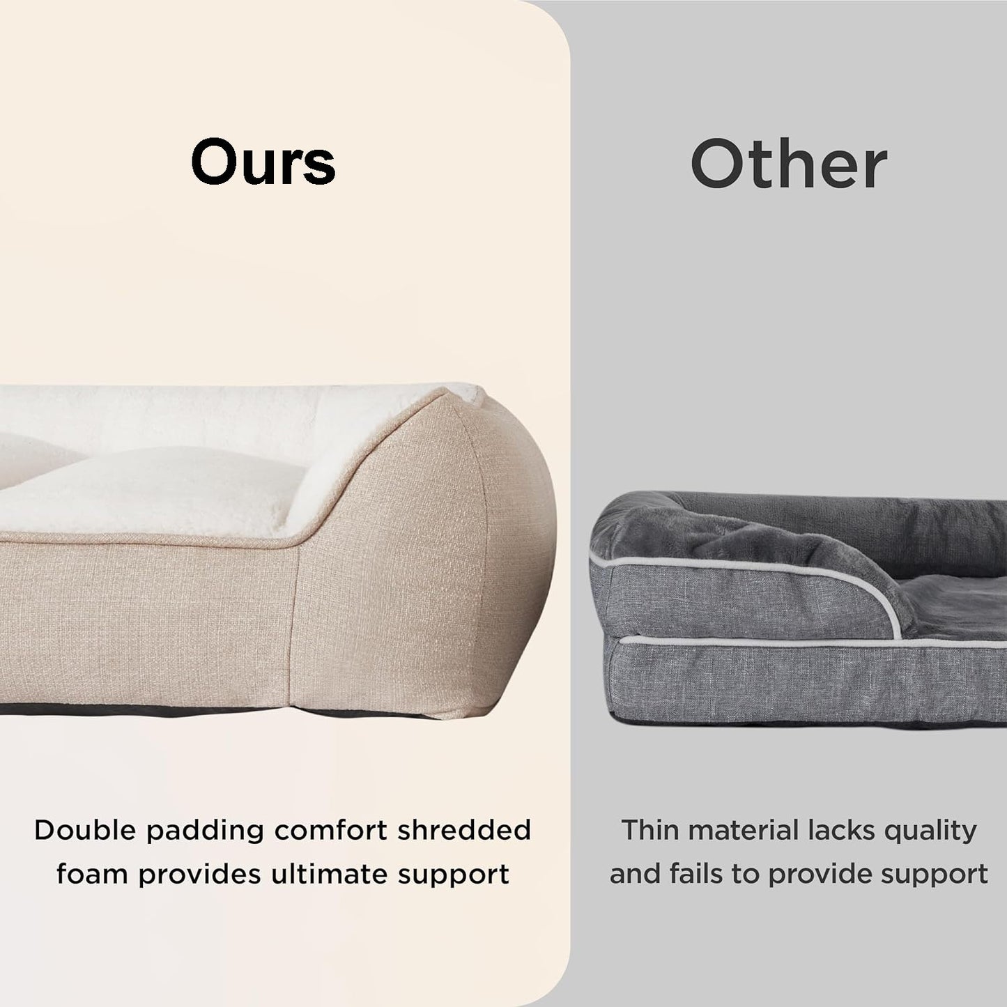 Orthopedic Dog Beds Large Sized Dog - Extra Thick Supportive Pet Bed Sofa