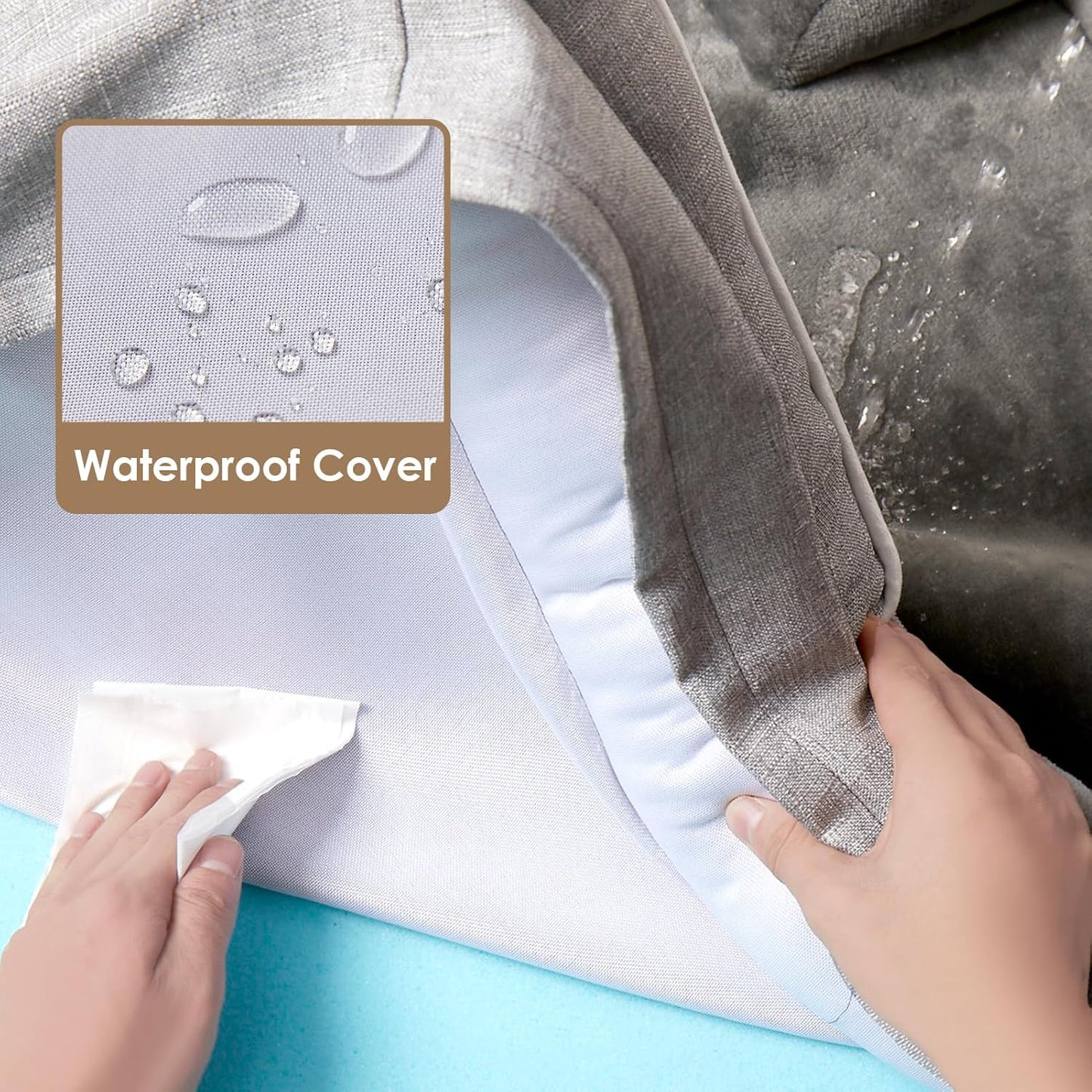 Non-Slip Orthopedic Dog Beds Waterproof Memory Foam