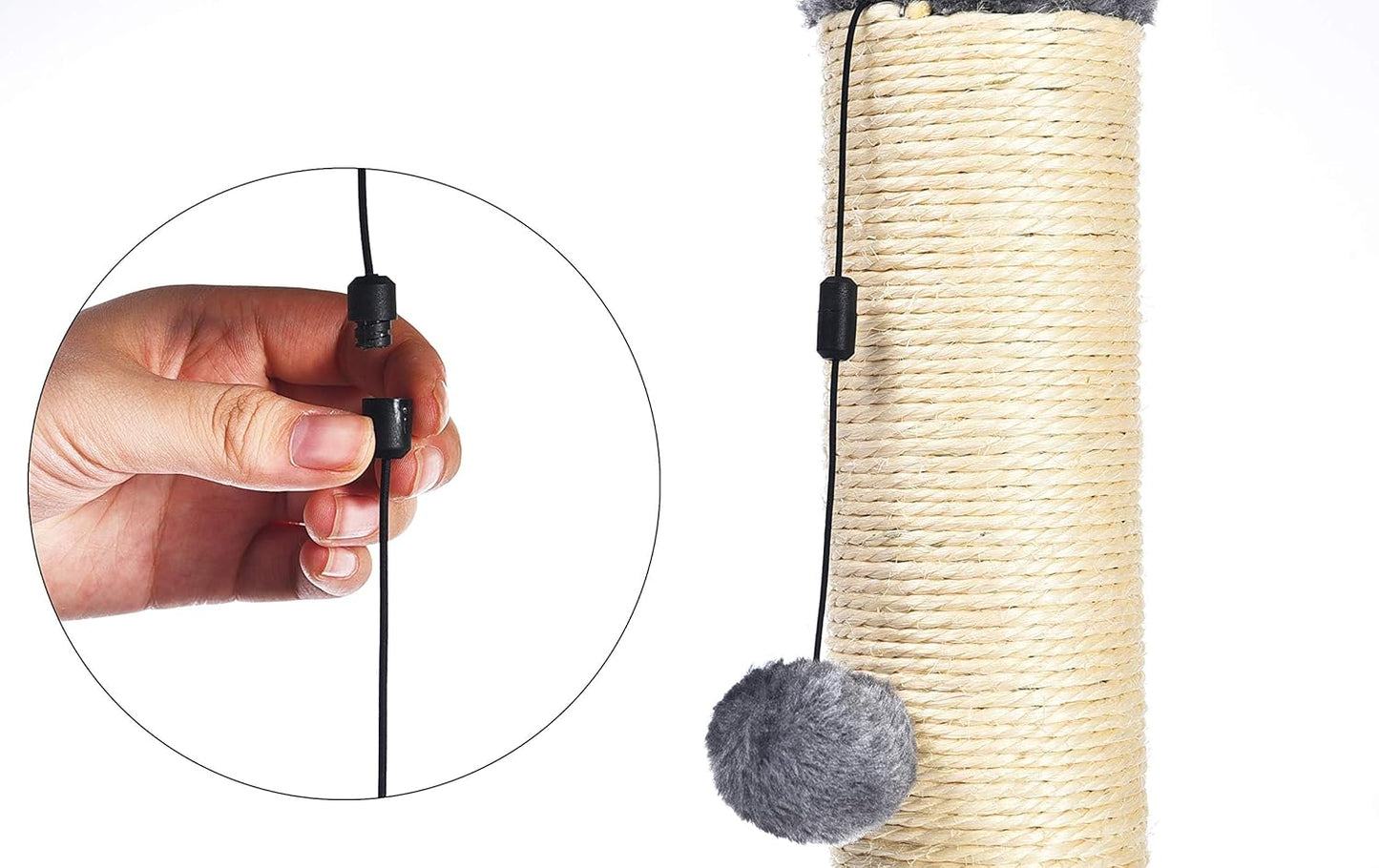 Cat Scratcher Cats Toy- Indoor Classic Single Cat & Kittens Scratching Post