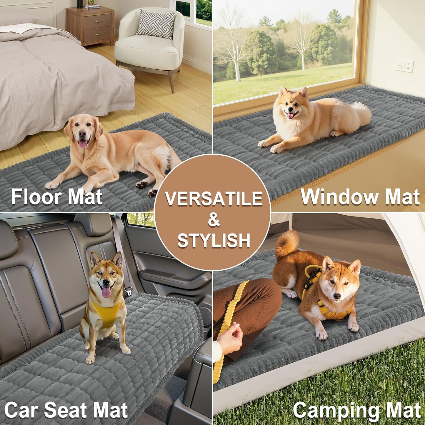 Couch Cover for Dogs Washable, Non Slip Fuzzy Pet Couch Covers for 3 Cushion Sofa Pet Friendly