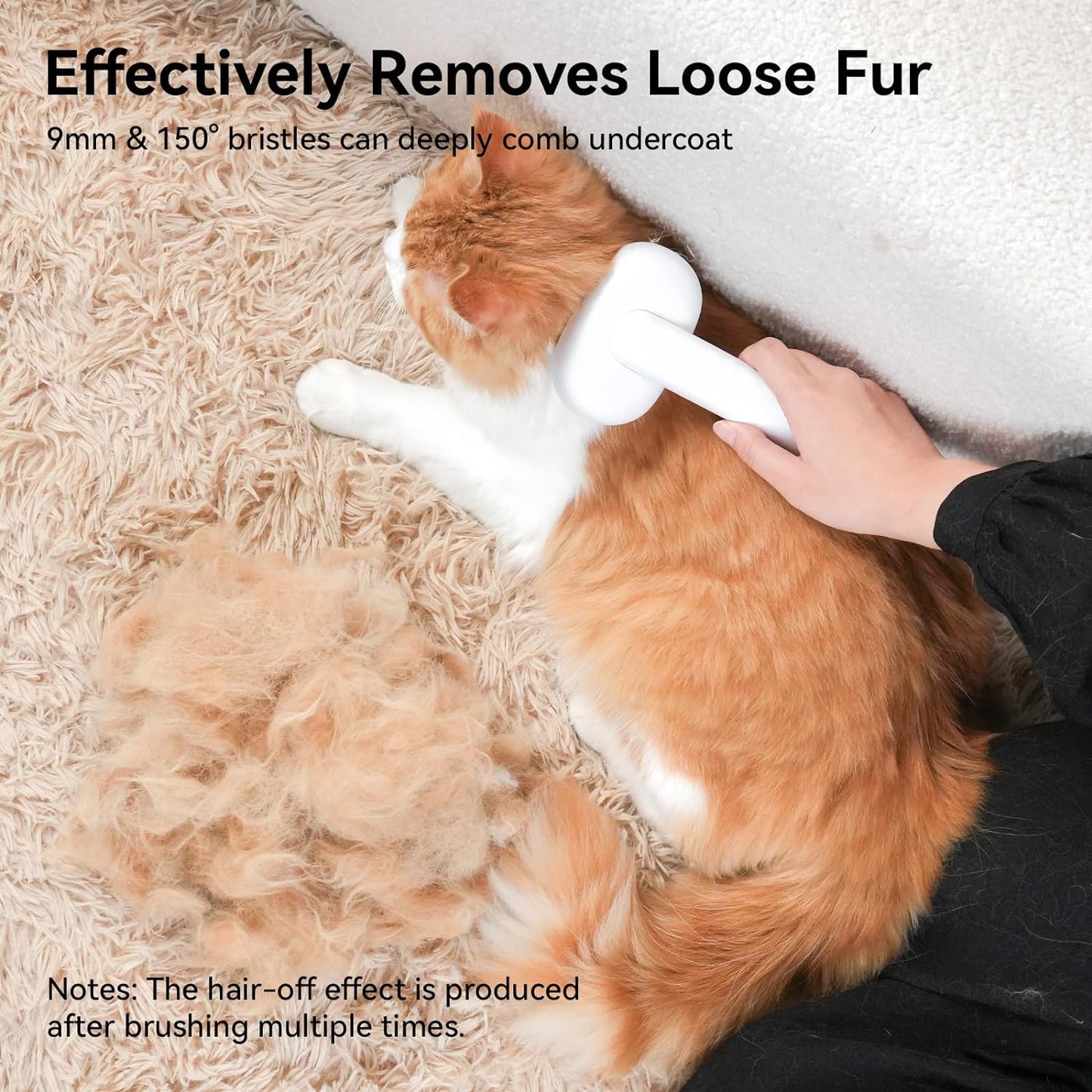 Dog Cat Brush for Shedding, Cat Brush for Long or Short Haired Grooming Deshedding Brush