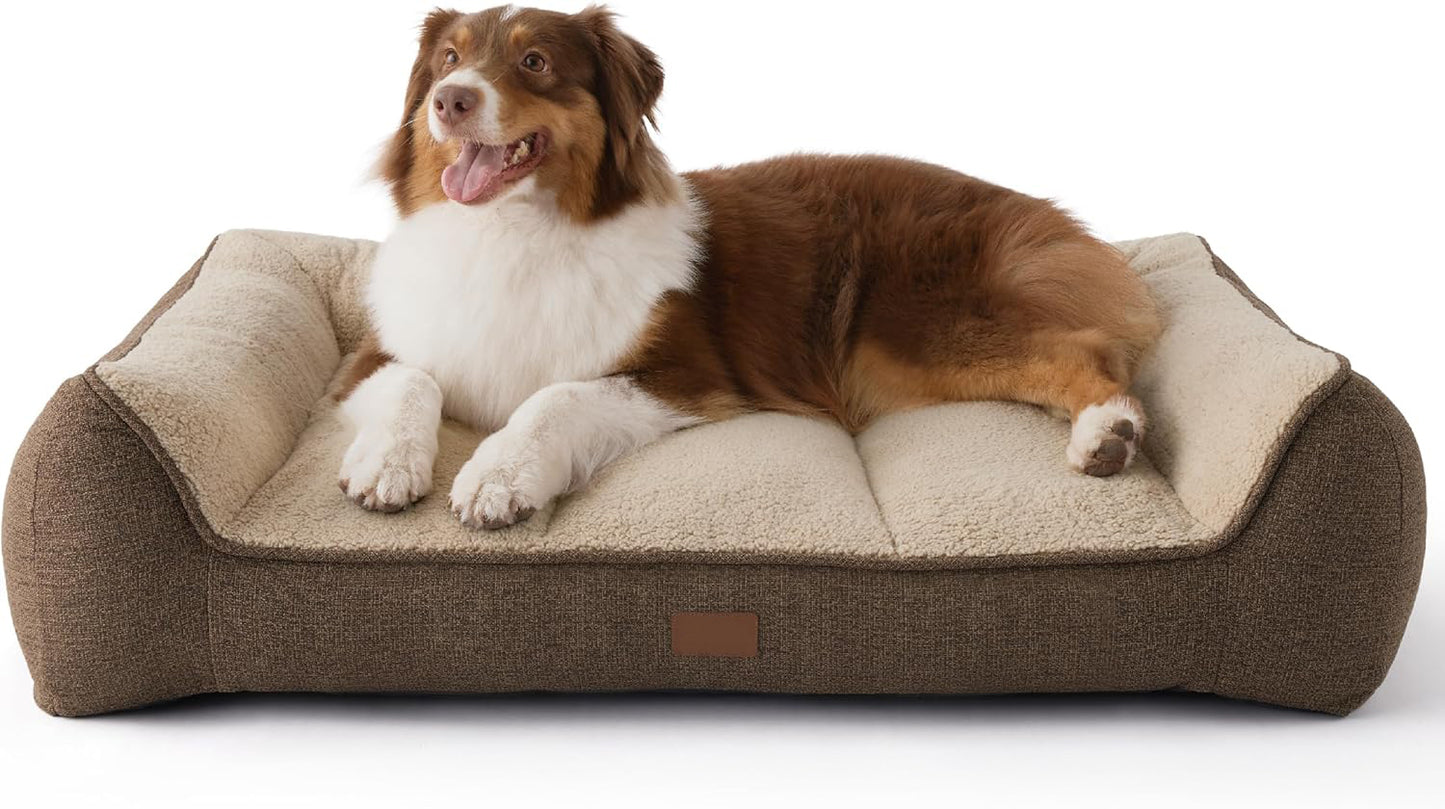 Orthopedic Dog Beds Large Sized Dog - Extra Thick Supportive Pet Bed Sofa