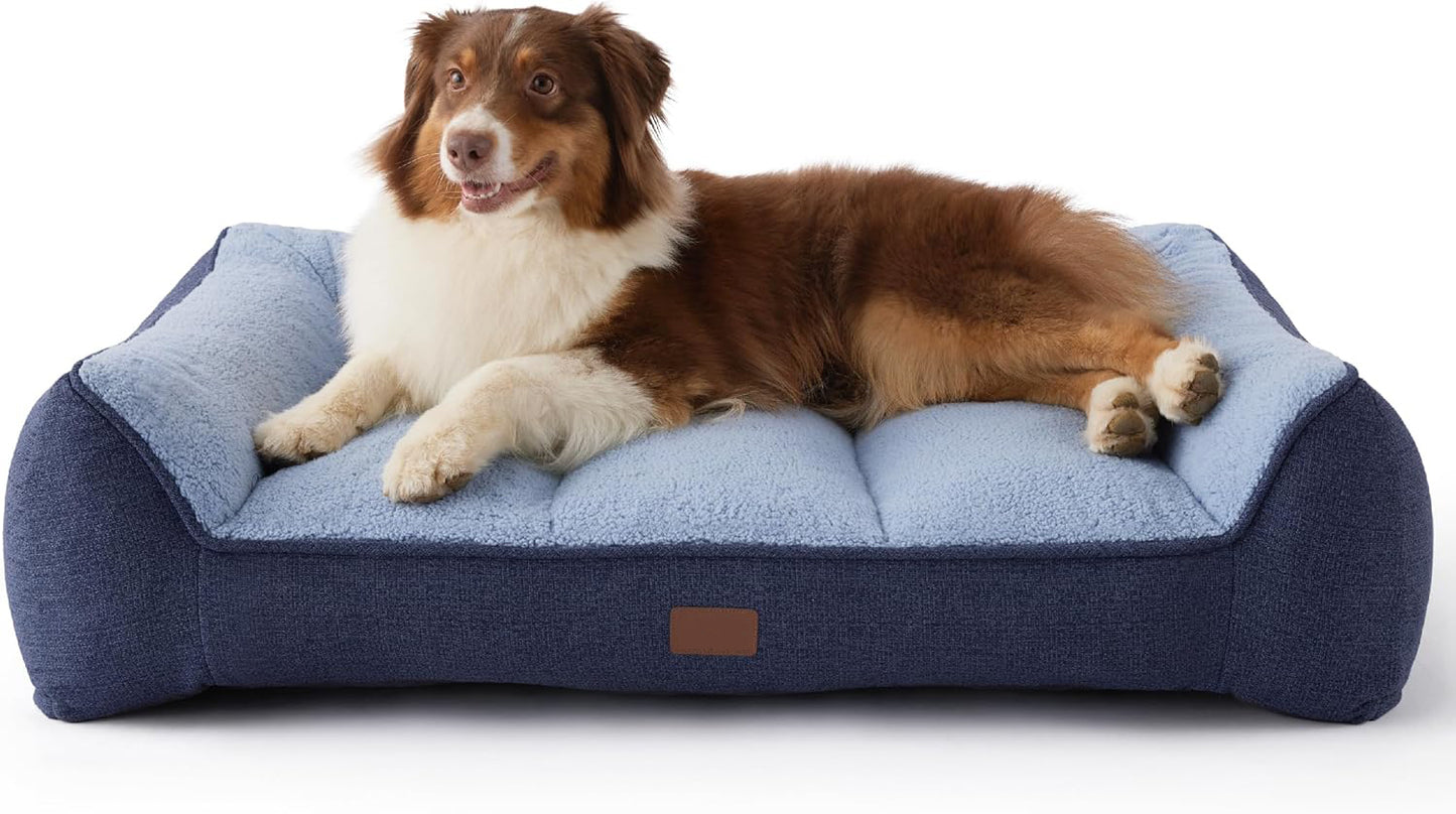 Blue Bed for UK-Large Dogs