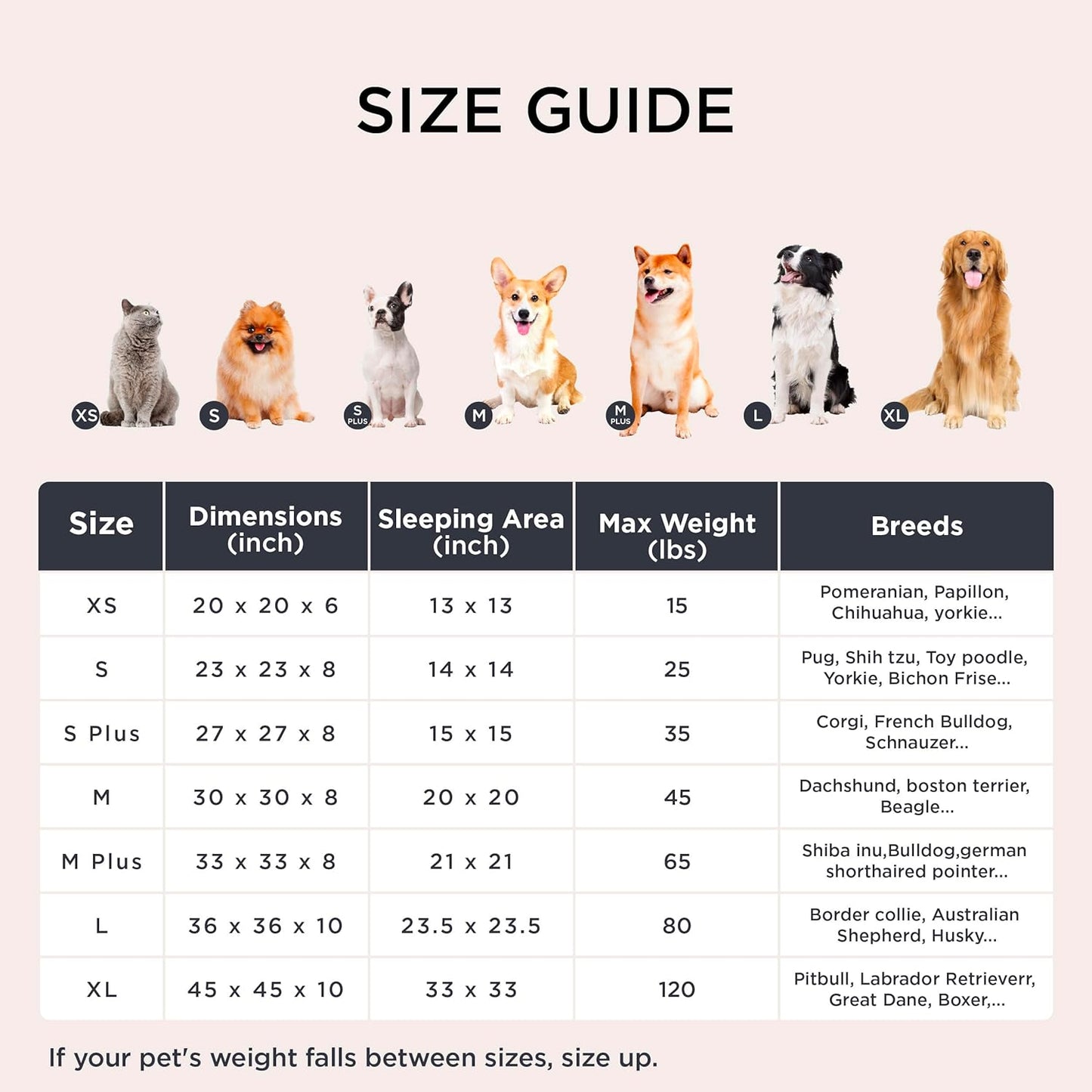 Size of Medium Dog Bed Anti-Slip