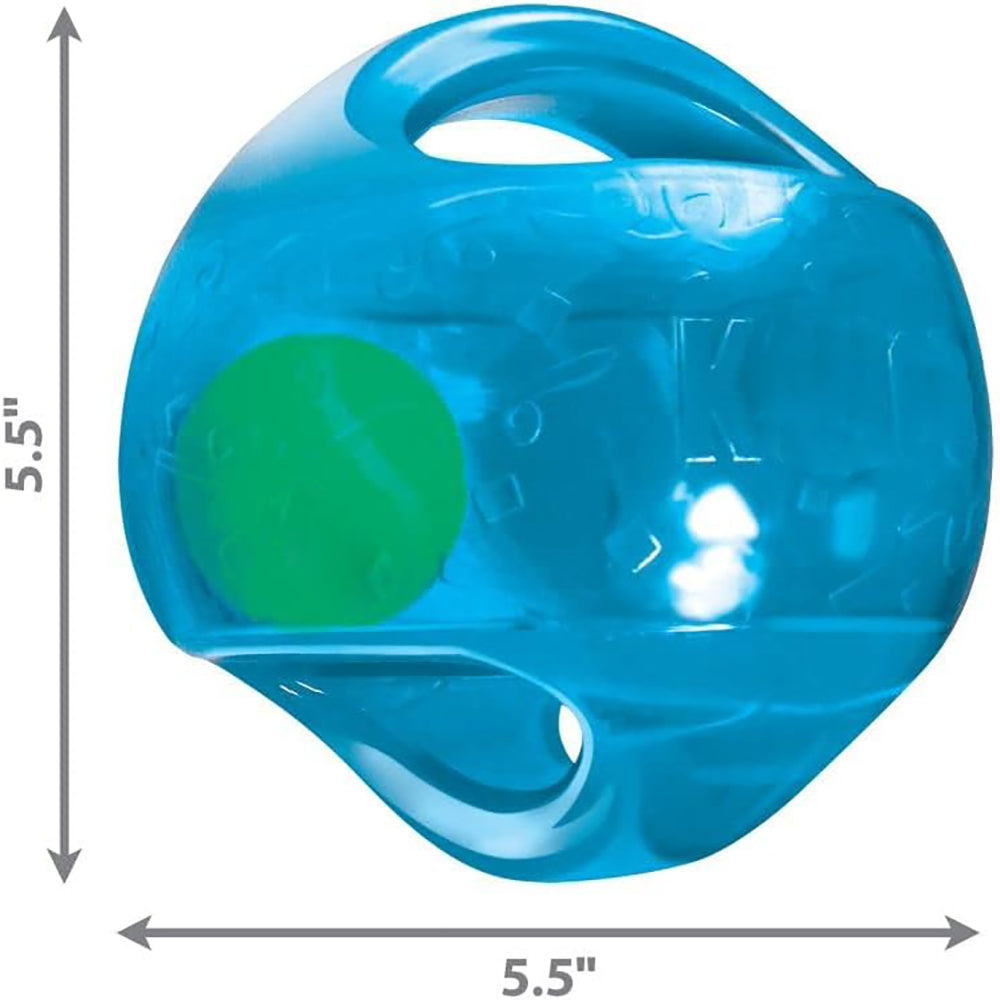 Jumbler Ball - Interactive Toy for Dog & Puppy Playtime - Fetch Toy with Tennis Ball - Dog Supplies