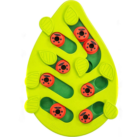 Cat Toy Interactive Treat Puzzle Feeder for Cats, 16 Hidden Treat Compartments Slow Feeder