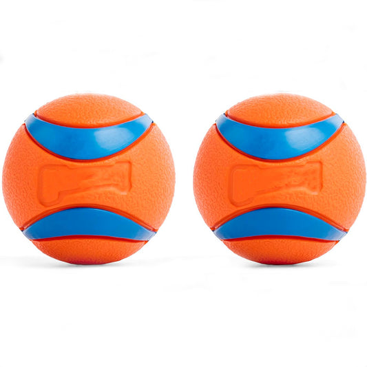 Ultra Ball Dog Toy - Medium Bouncy Fetch Balls For Dogs 20-60 lbs - Made from Durable Rubber