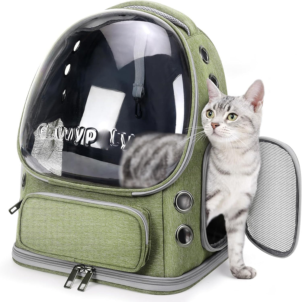 Breathable Cat Carrier Large Space Bubble Pet Backpack for Kitty Small Dog up to 15lbs