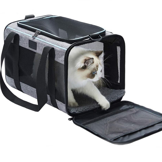 Dog Carrier for Pets Up to 16 Lbs, Soft-Sided Cat Bag Animal Carriers Travel Puppy Carry