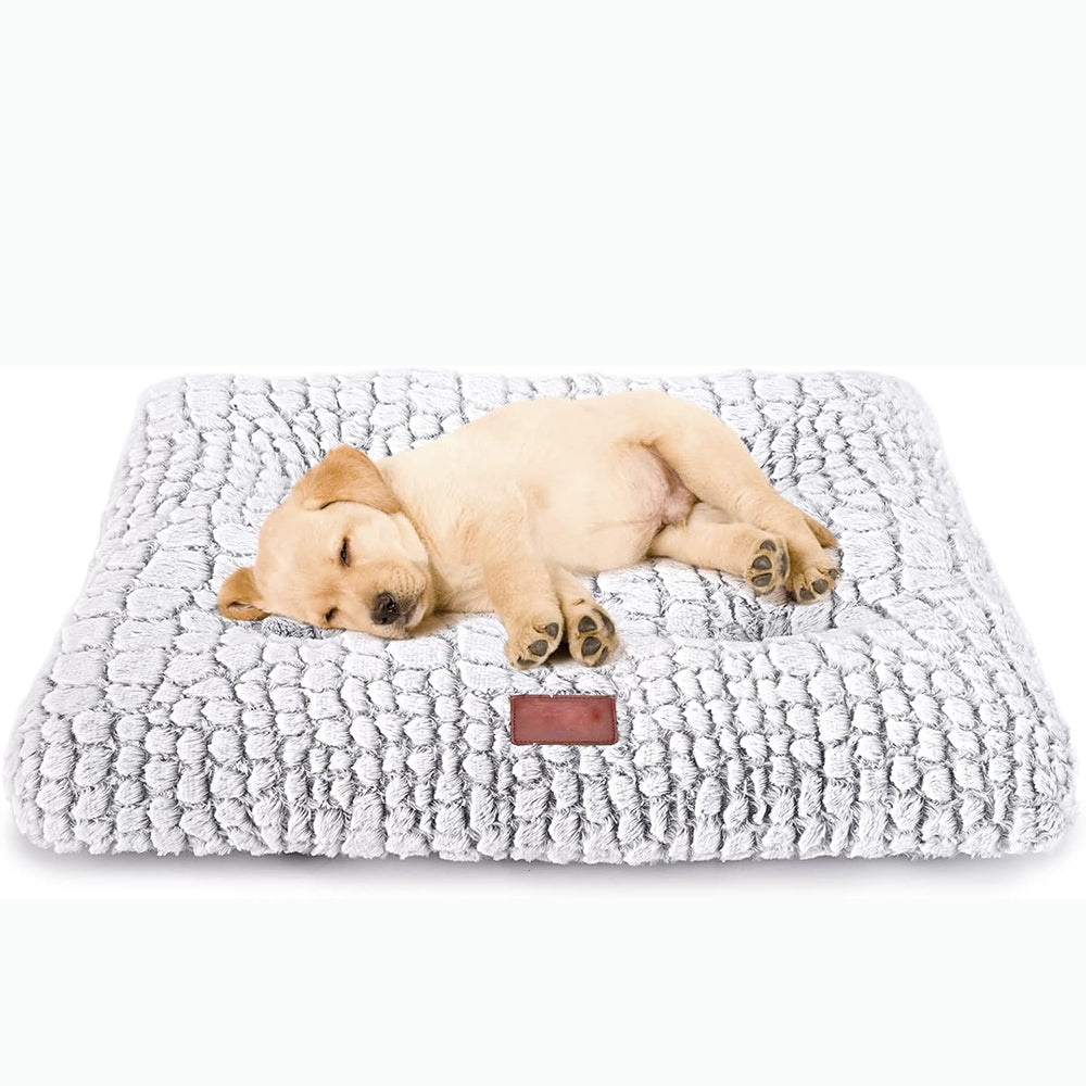 Soft Fluffy Pet Cushion Mat for Small Dogs, Anti-Slip Comfy Kennel Pad for Puppy Crates UK Pets