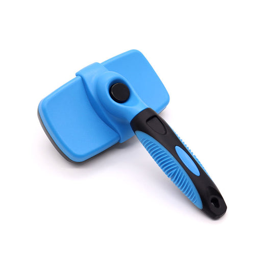 Self Cleaning Slicker Pet Brush - Skin Friendly Deshedding Grooming Tool for Dogs & Cats
