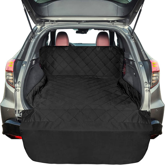 Water Resistant Pet Cover Dog Seat Mat SUVs Sedans Vans with Bumper Flap Protector
