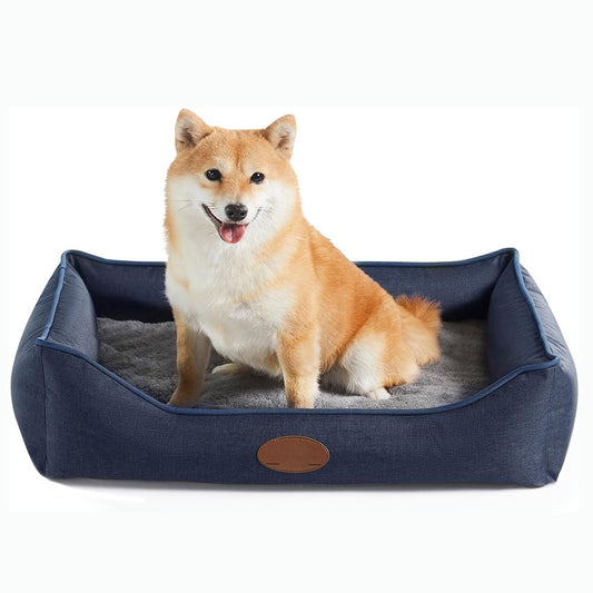 UK Pets Orthopedic Durable Egg Crate Foam Sofa Dog Bed wit Washable Removable Cover