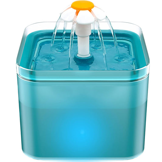 Cat Fountain - Water Fountains for Cats Indoor - 67oz/2L Cat Fountains for Drinking - Pet Water Fountain