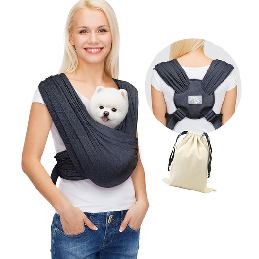 Dog Carrier for Small Dogs, Front Facing Dog Carrier Sling, Hands Free Cat Sling, Size Adjustable
