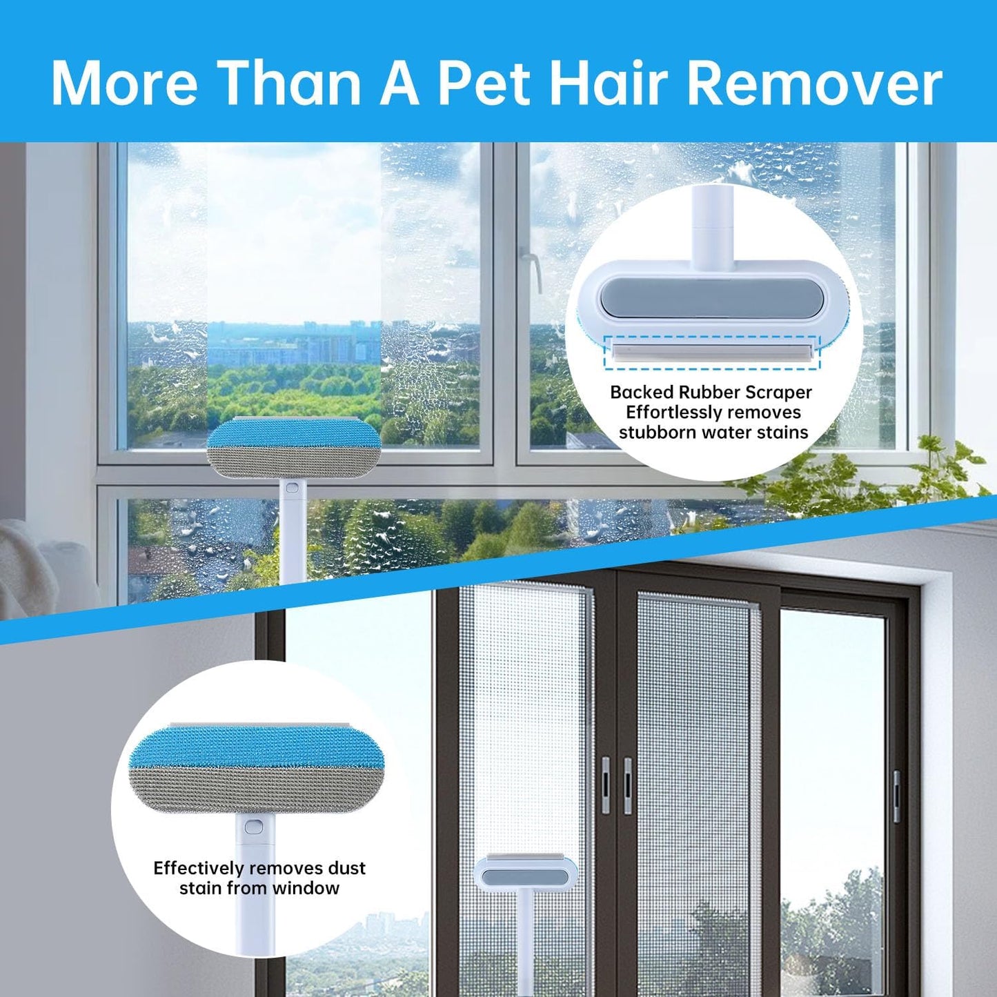 Pet Hair Remover Tool for Furniture, Reusable Washable Dog and Cat Hair Lint Removal Brush