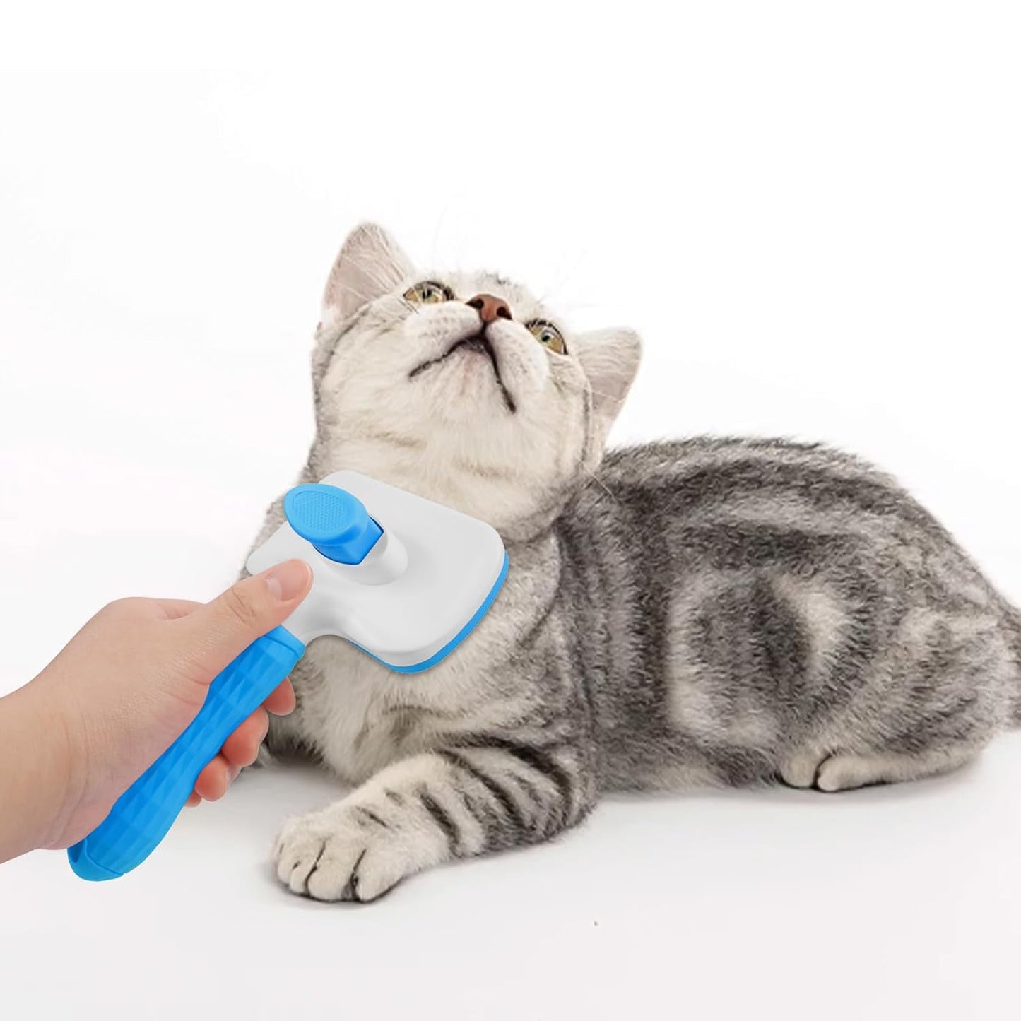 Dog & Cat Brush, Self Cleaning Slicker Brush for Pets, Upgraded Dog Brush for Shedding Massaging and Grooming