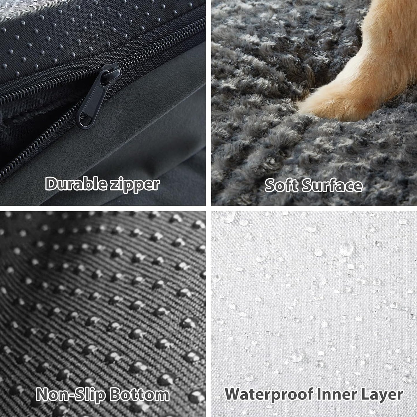 Orthopedic Dog Bed for Large Dogs-Big Waterproof Sofa Dog Bed with Removable Washable Cover