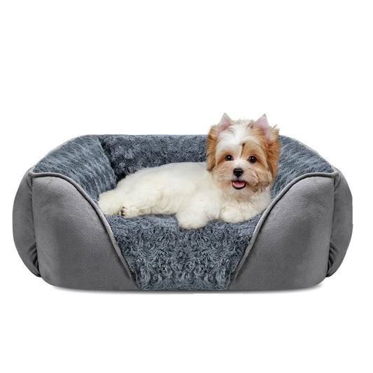Dog Beds for Large Medium Small Dogs Cats, Rectangle Washable Orthopedic Dog Bed with Anti-Slip Bottom