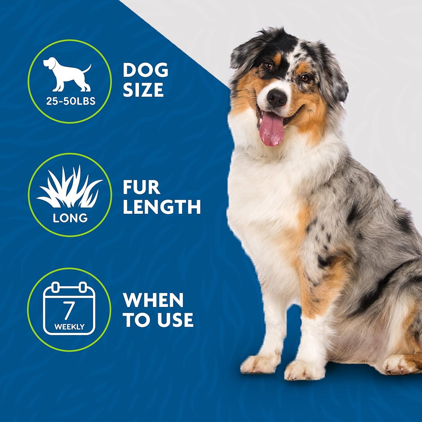 Medium Large Dog Undercoat deShedding Tool, Long Hair, Reduces Loose Hair from Shedding