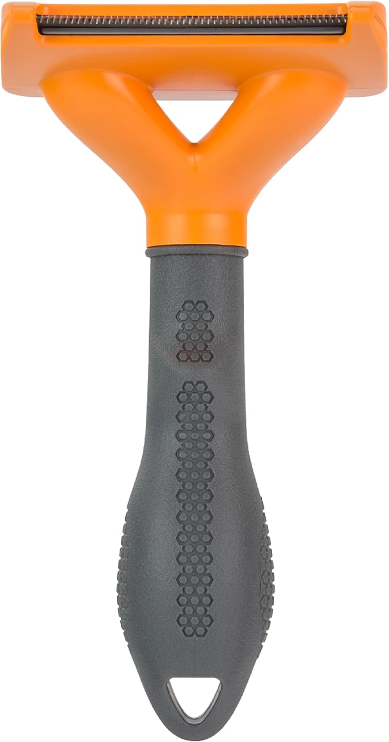 Medium Large Dog Undercoat deShedding Tool, Long Hair, Reduces Loose Hair from Shedding