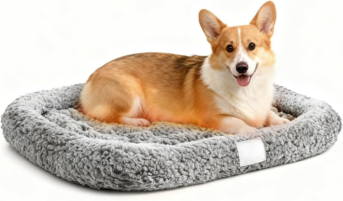 UK Pets Self Warming Cat Bed Self Heating Pet Pad with Bolster and Foam Washable Removable Cover