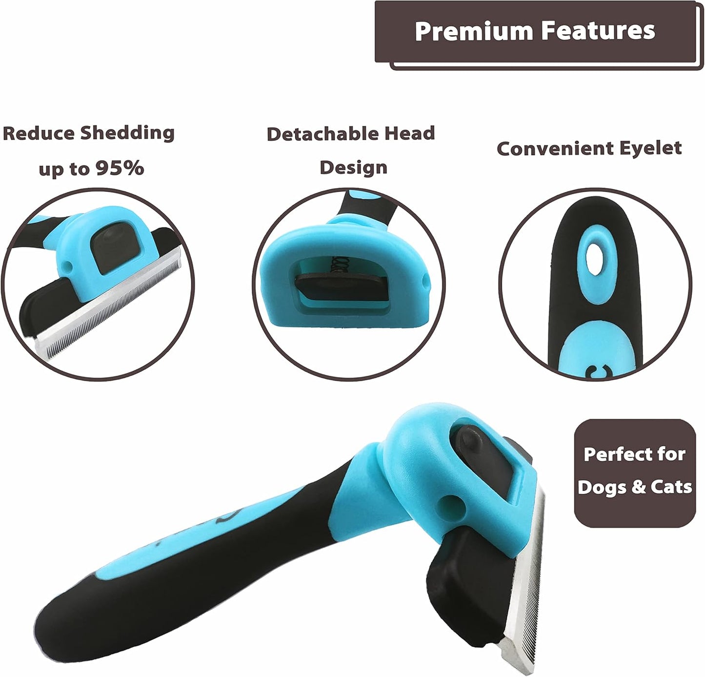 Professional Pet De Shedding comb Tool Dog Cat Hair Removal