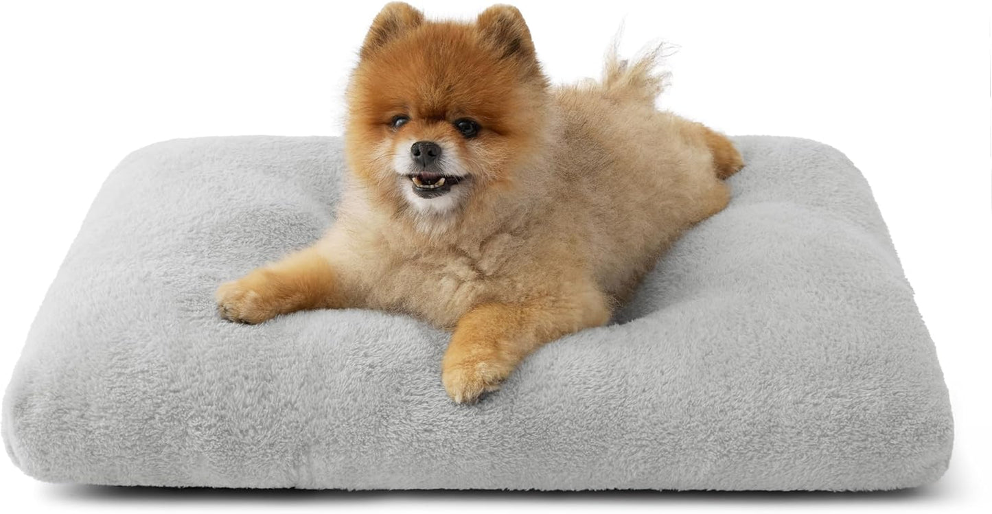 Comfort Fluffy Plush Pet Pillow Bed Kennel Pad with Non-Slip Bottom Washable