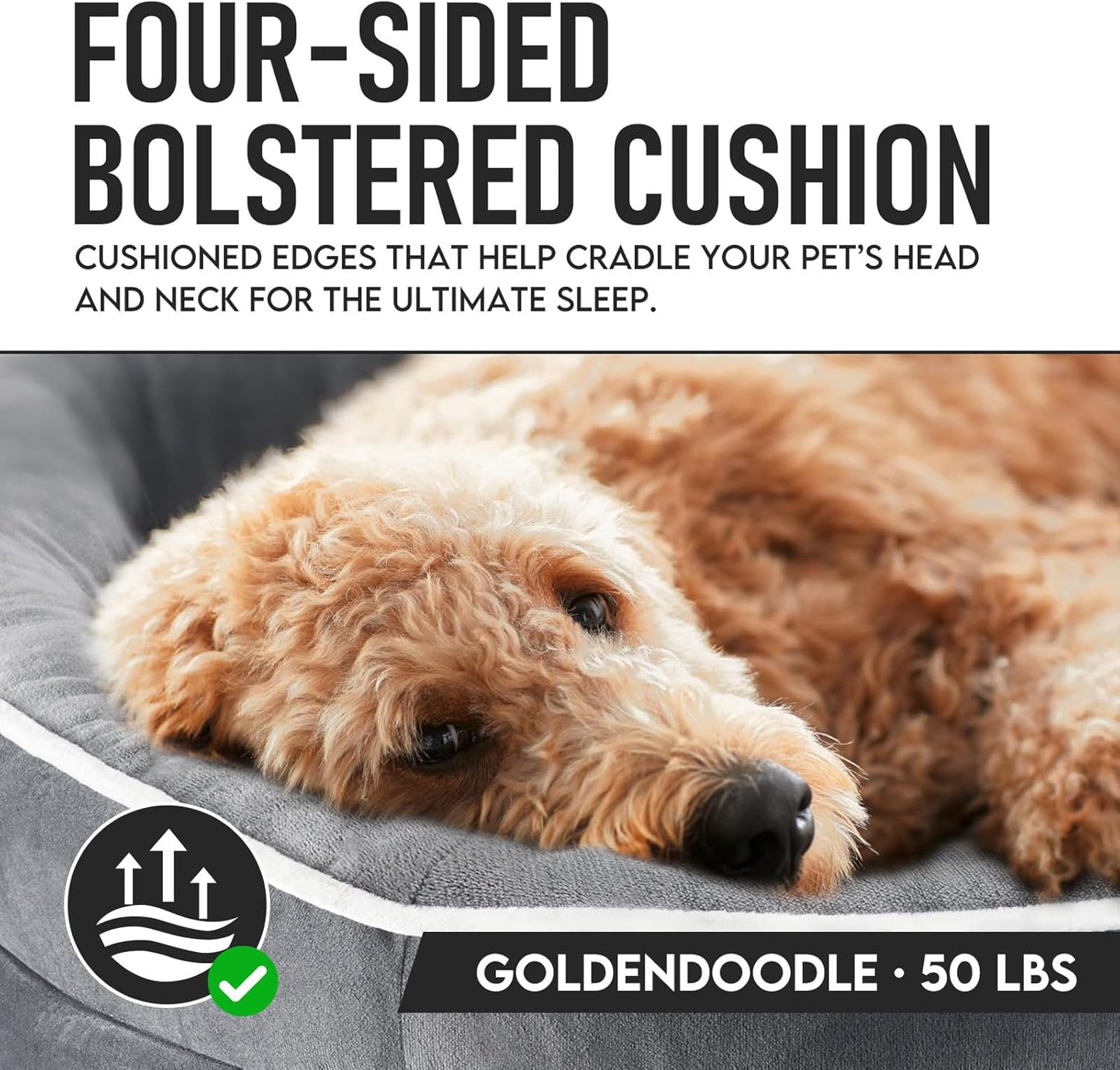 Orthopedic Dog Couch Pet Sofa Cat Beds with Comfort Foam Support, Washable Waterproof Removable Cover