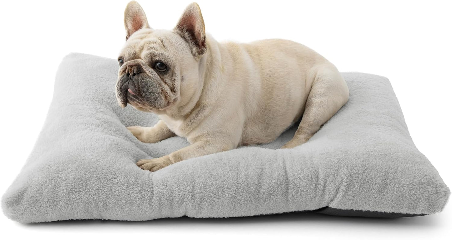 Comfort Fluffy Plush Pet Pillow Bed Kennel Pad with Non-Slip Bottom Washable