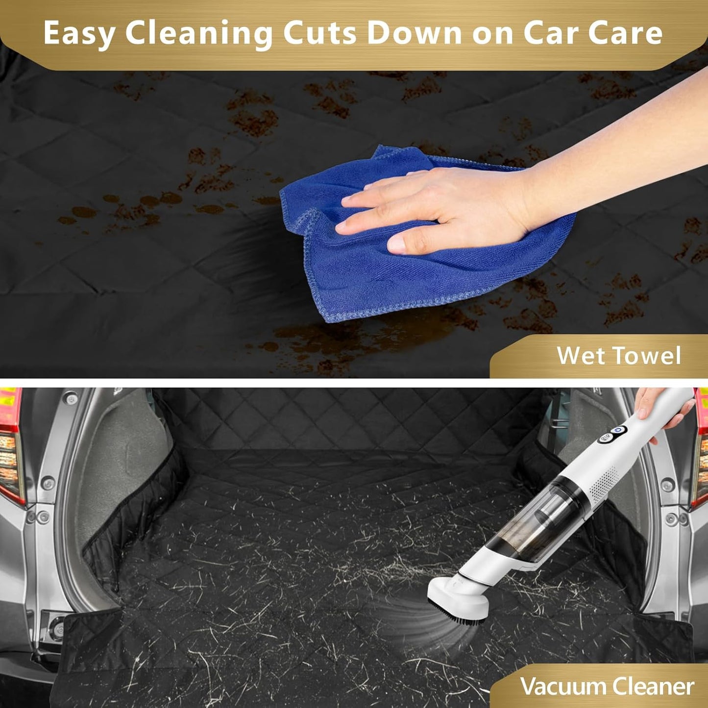 Water Resistant Pet Cover Dog Seat Mat SUVs Sedans Vans with Bumper Flap Protector