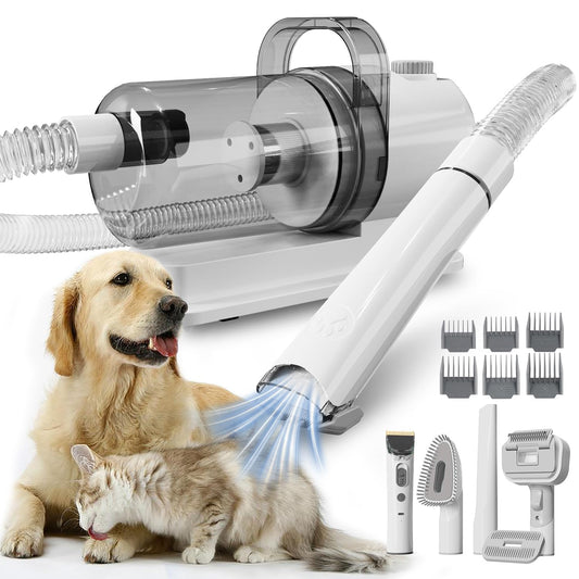 Dog Gromming Vacuum, Pet Grooming Kit with Pet Clipper, Dog Vacuum for Shedding Grooming Tools