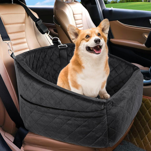Dog Car Seat for Small Medium Dogs, Detachable Washable Dog Booster Seat Under 30lbs