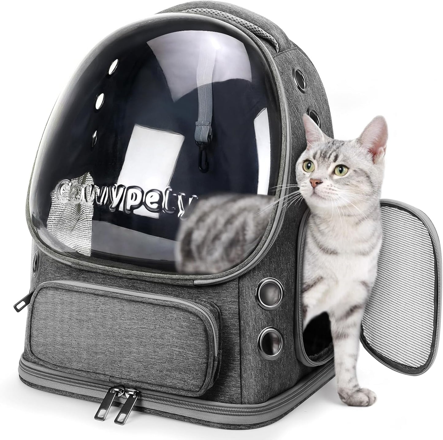 Breathable Cat Carrier Large Space Bubble Pet Backpack for Kitty Small Dog up to 15lbs