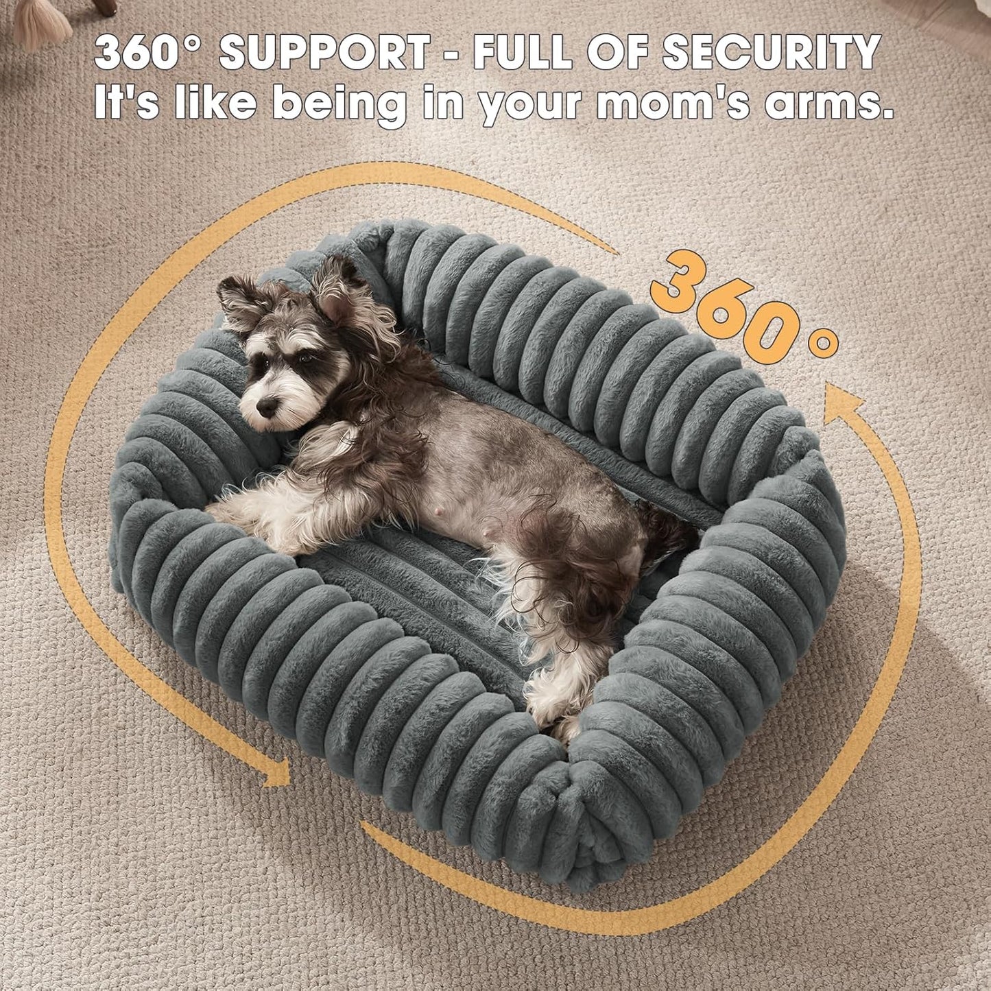 Washable Orthopedic Dog Bed with Removable Cover